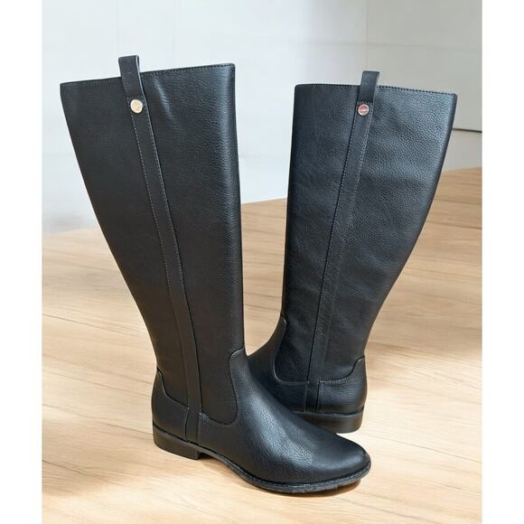 Calvin Klein Women's Talloria Knee High Boots Black - 6M - New In Box - Picture 3 of 16